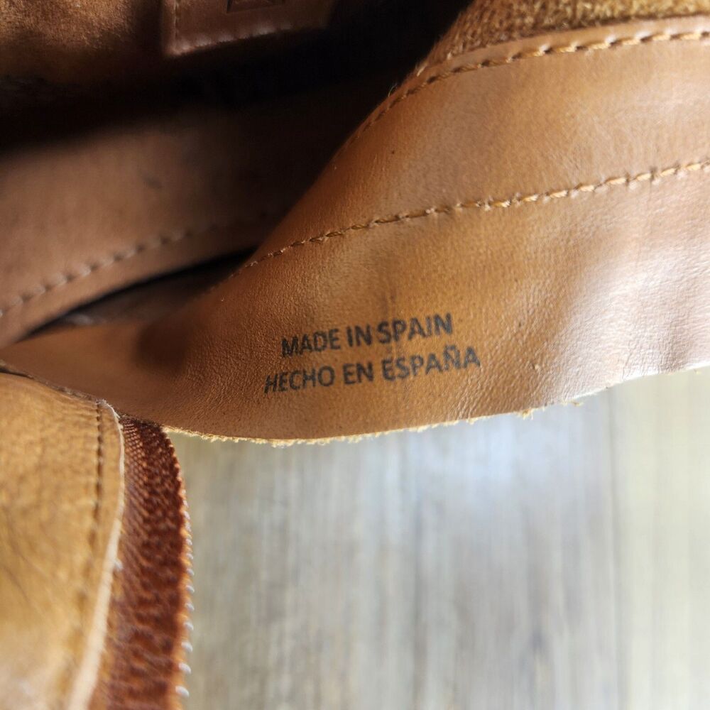 Pikolinos Aspe Ankle Boots Womens Sz 9.5 Brown Leather Lace Up Hikers Side Zip - Picture 10 of 11